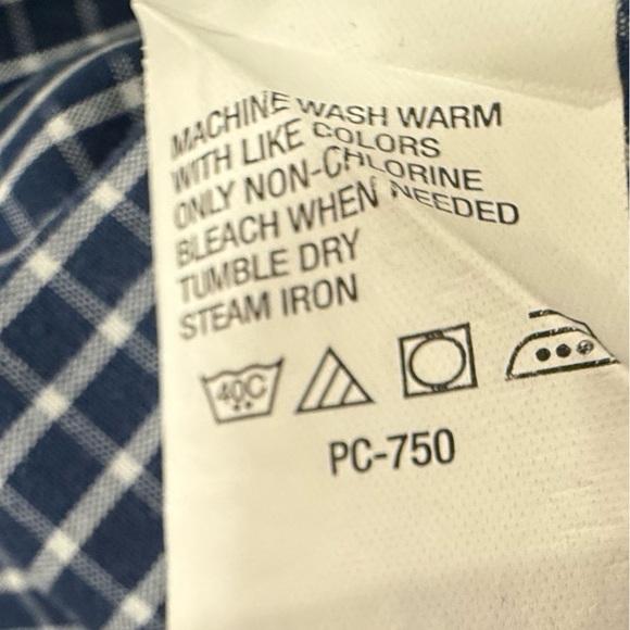 Timberland Long Sleeve Button Down Casual Shirt XXL Blue & White Checks Cotton - Picture 5 of 5